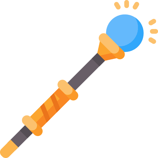 Staff wizard magic videogames icon