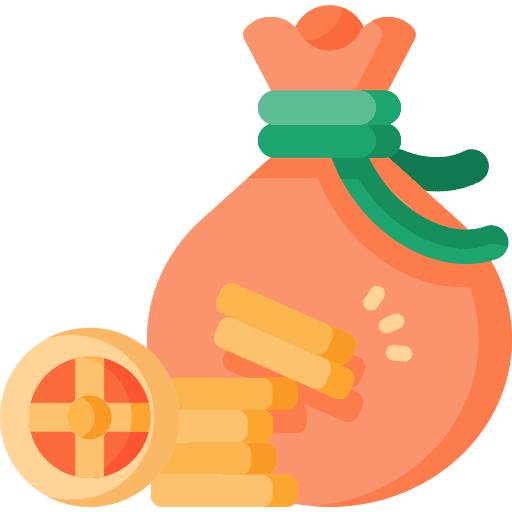 Money bag banking currency gaming icon