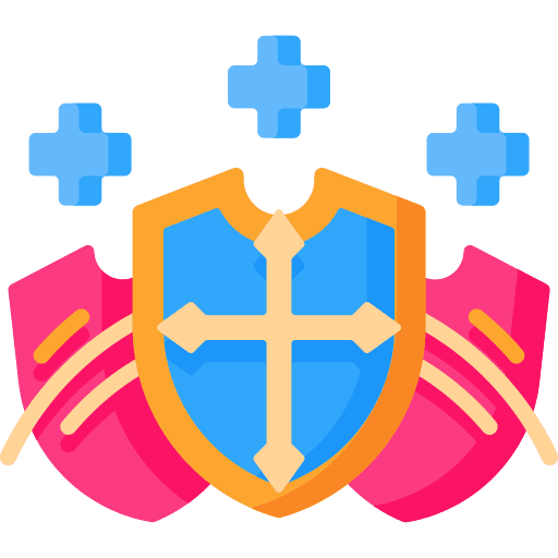 Shield combat skill fight icon