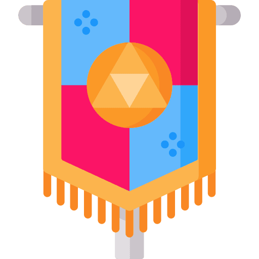 Flag badge banner flags icon