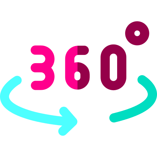 360 miscellaneous arrow 360 degree icon