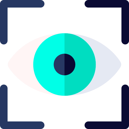 Eye scan eye scan electronics security icon