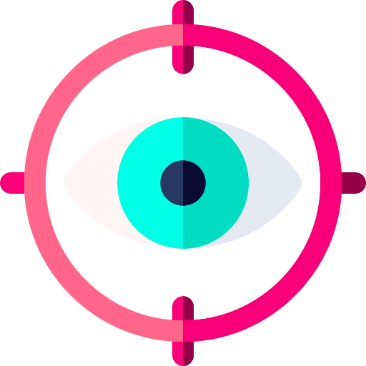 Eye ui view monitoring icon