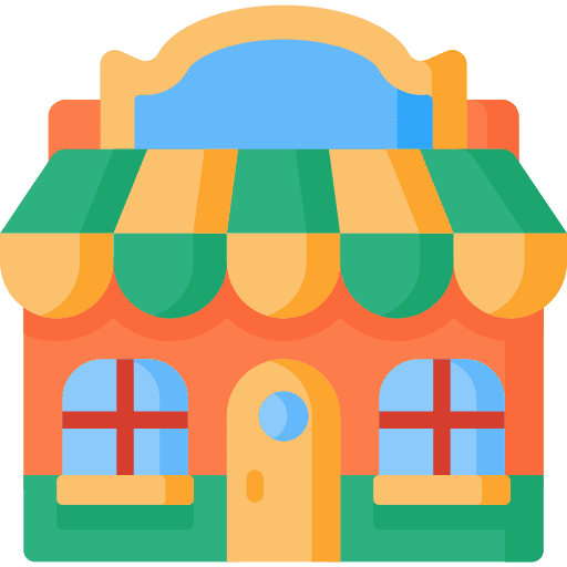 Store store architecture and city shop icon