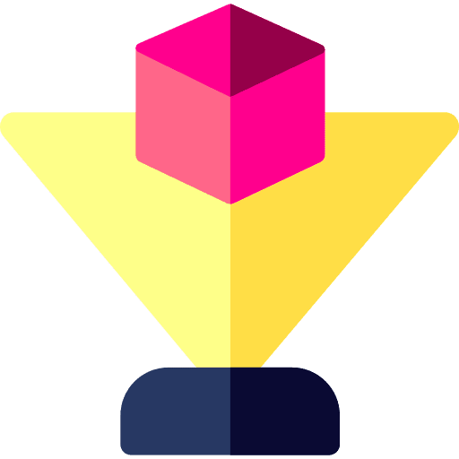 Hologram electronics future miscellaneous icon