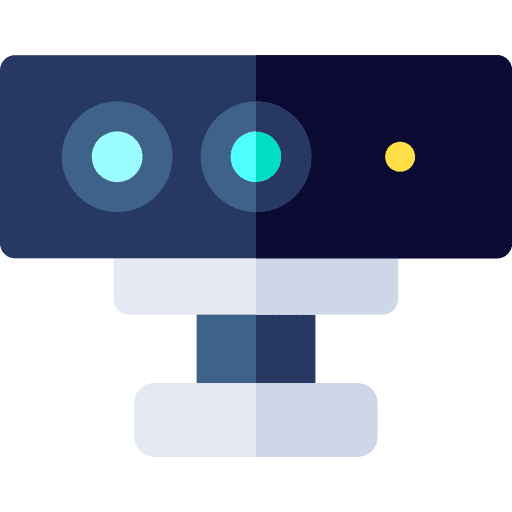 Vr camera tehnology artificial intelligence invention icon