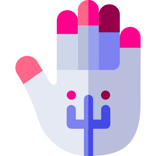 Bionic hand electronics bionic arm bionic hand icon