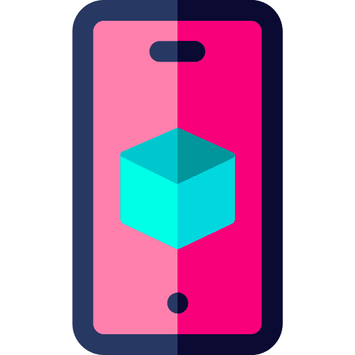 Cube 3d cube mobile vision icon