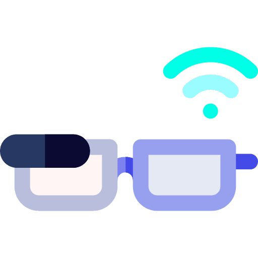 Vr glasses electronics multimedia digital icon