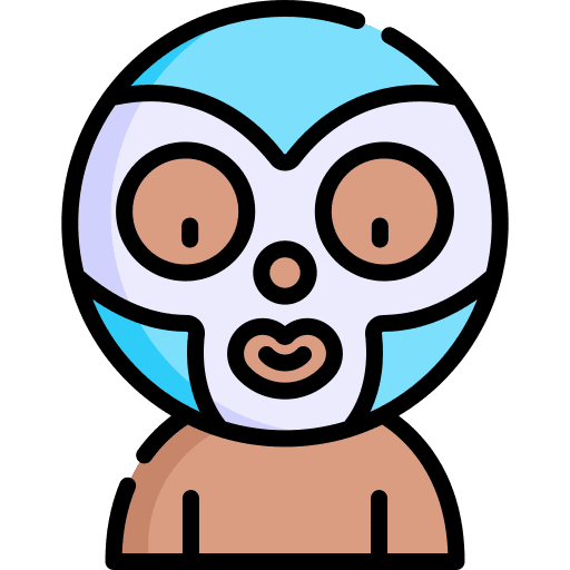 Wrestler sports and competition mexican avatar icon