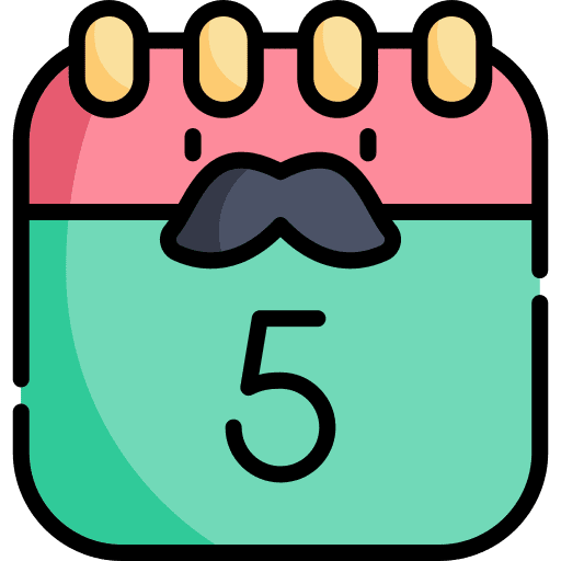 Calendar event 5 celebration icon