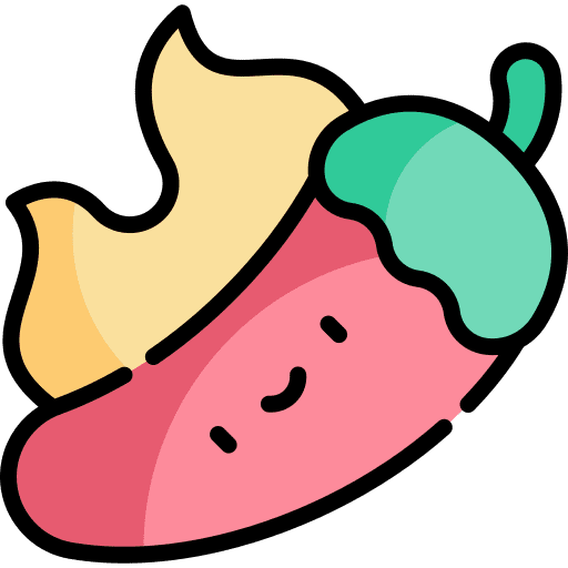Chili flame chili pepper food icon