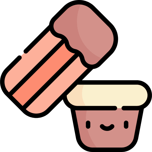 Churro fattening spanish food and restaurant icon