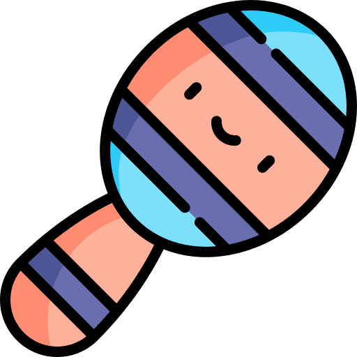 Maracas music and multimedia shaker musical instrument icon