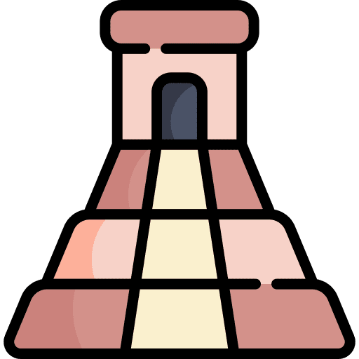 Pyramid cultures architecture and city mexico icon