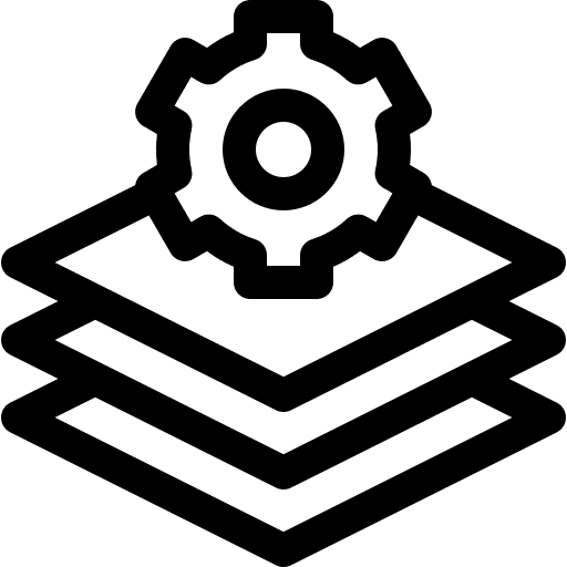Layers it systems edit tools software development icon