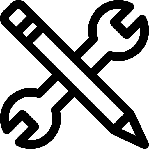 Setup pencil setup settings icon