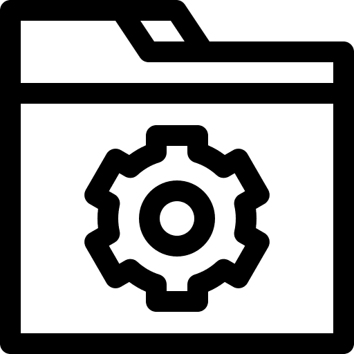 Folder working settings work icon
