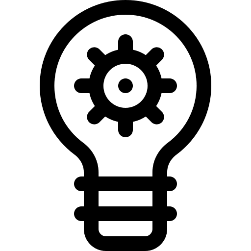Light bulb implement idea light icon