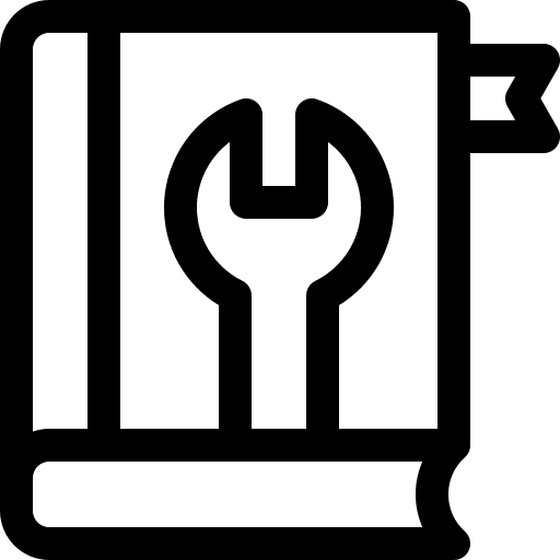 Manual book support help icon