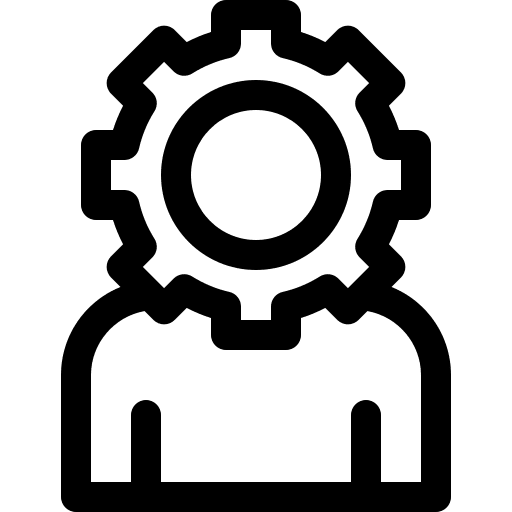 Settings people human resources user icon