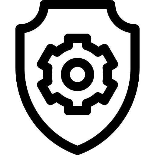 Shield protection shield settings icon