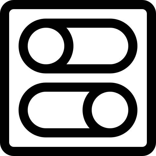 Toggle off activate toggle icon