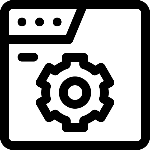 Web development backend web development website icon