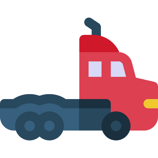 Big truck transport drive big truck icon