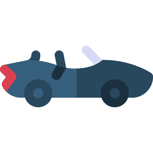 Cabriolet drive car transportation icon