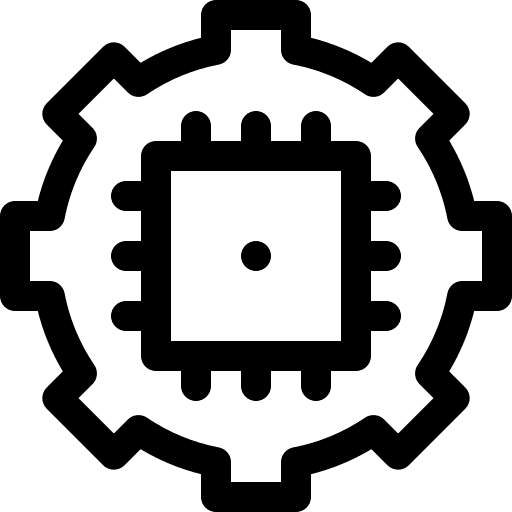 Chip management computer electronics icon