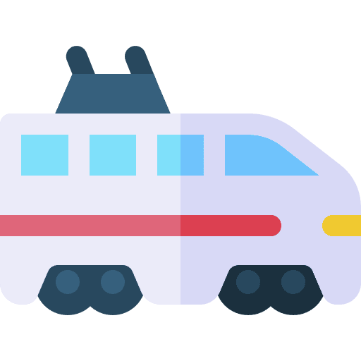 Electric train public transport travel electric train icon