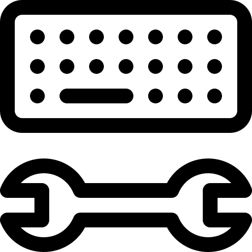 Keyboard settings computer laptop icon