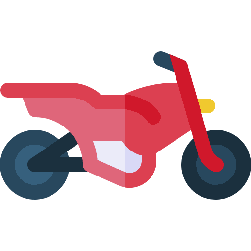 Motorcycle transportation vehicle motorbike icon