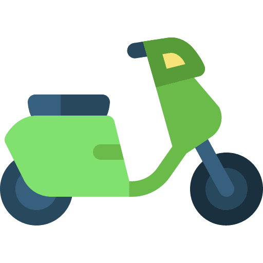 Scooter transportation vehicle scooter icon