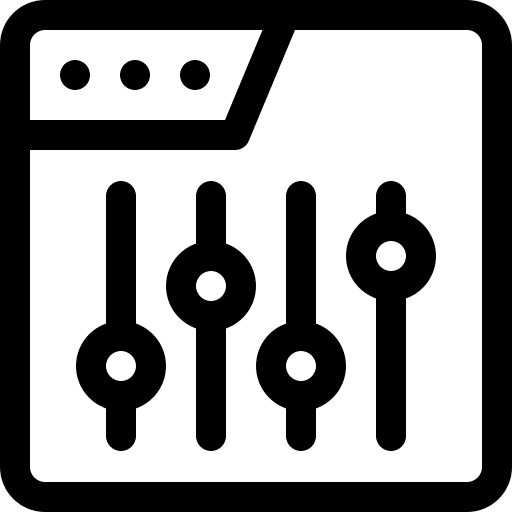 Settings switch website interface icon