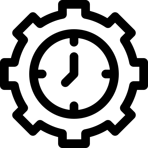 Time management efficiency schedule time and date icon