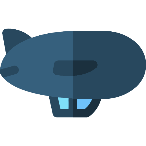 Airship airship flight fly icon