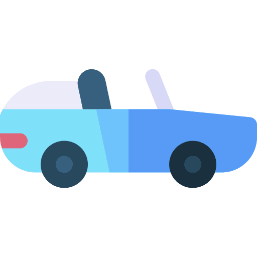 Convertible car transportation convertible car automobile icon