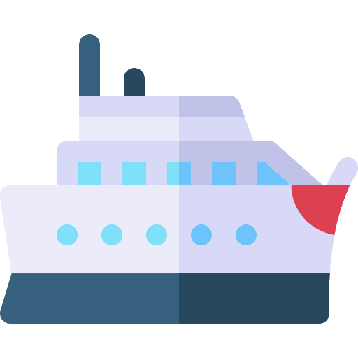 Cruise sea travel yatch icon