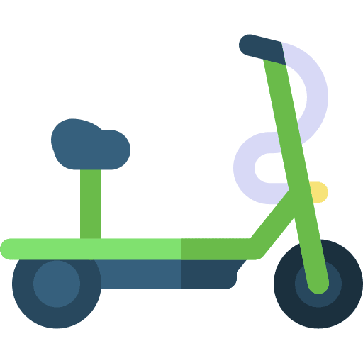 Electric scooter electric scooter transport vehicle icon