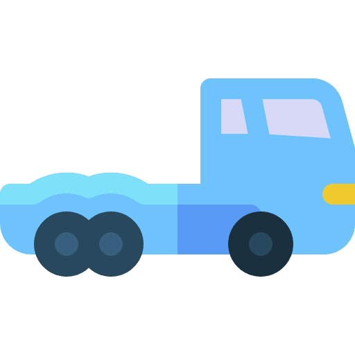 Truck shipping and delivery automobile vehicle icon