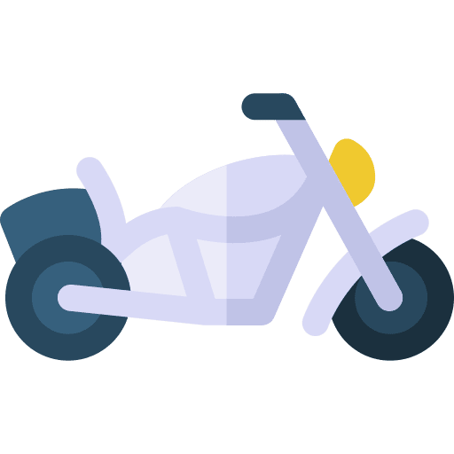Motorcycle motorbike transportation vehicle icon