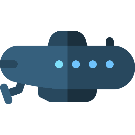 Submarine nautical underwater submarine icon