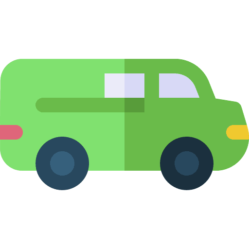 Van travel automobile van icon