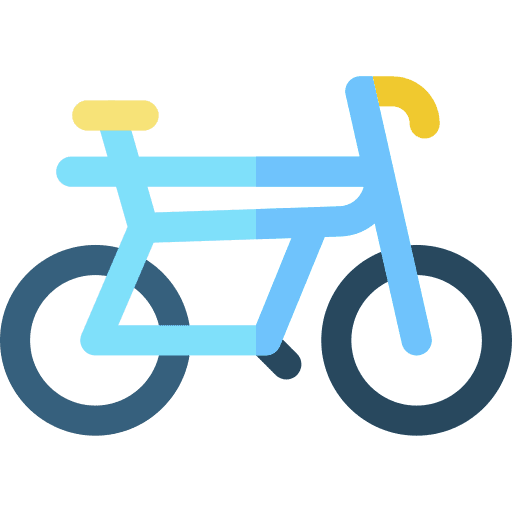 Bicycle bike cycling transport icon