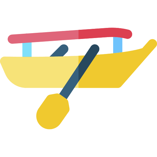Boat row transport sea icon
