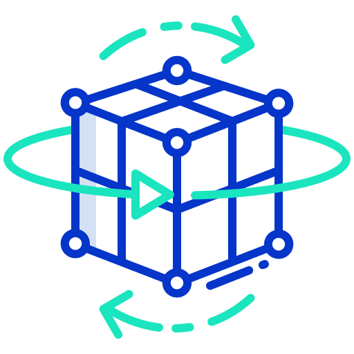 Cube ui box electronics icon