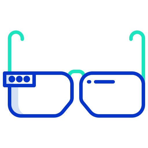 Glasses digital technology computing icon