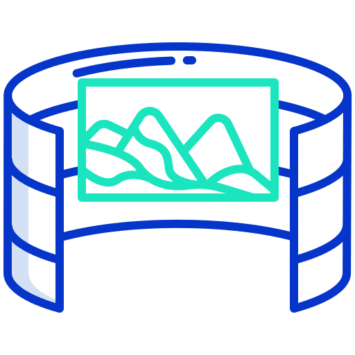 Virtual reality electronics vr glasses vr technology icon